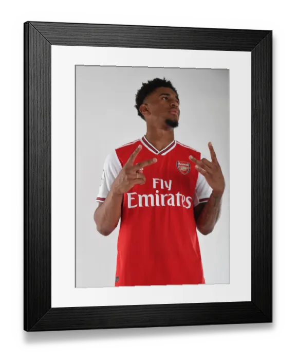 Framed Print : Arsenal's Reiss Nelson Gears Up for 2019-20 Season at Training