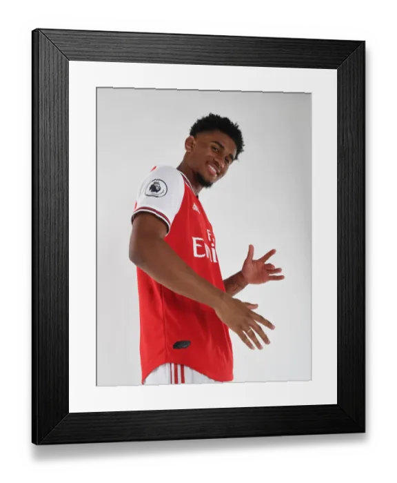 Framed Print : Arsenal FC: Reiss Nelson at 2019-2020 Pre-Season Training Framed Print : Arsenal FC: Reiss Nelson at 2019-2020 Pre-Season Training