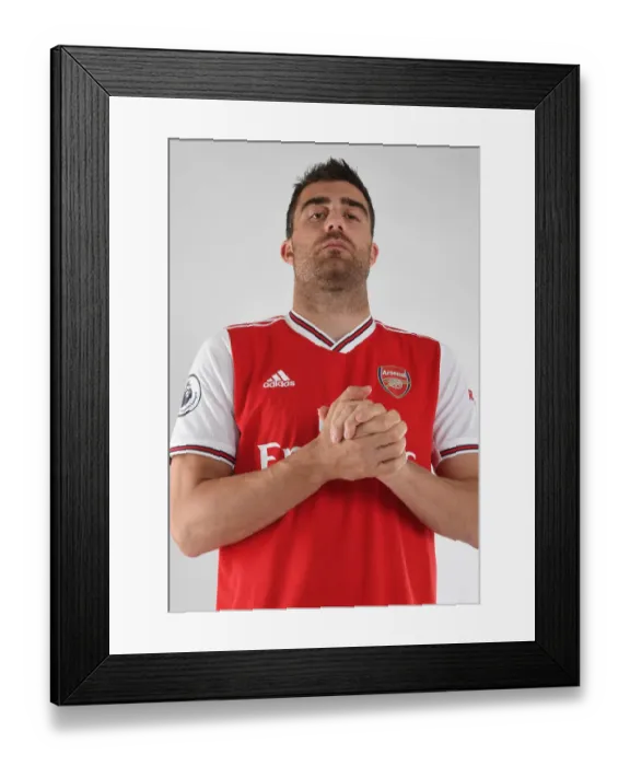 Framed Print : Arsenal Football Club: Sokratis at 2019-2020 Pre-Season Training