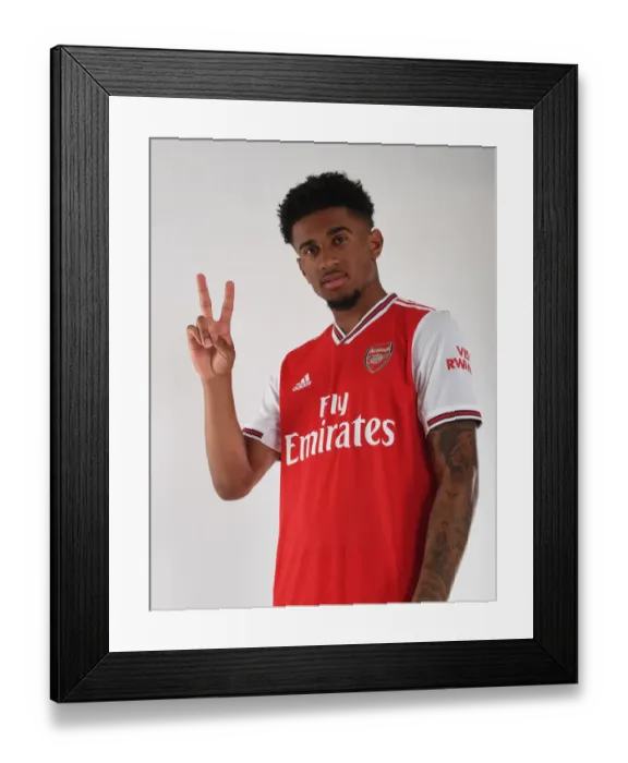 Framed Print : Arsenal's Reiss Nelson at 2019-20 Pre-Season Training Framed Print : Arsenal's Reiss Nelson at 2019-20 Pre-Season Training