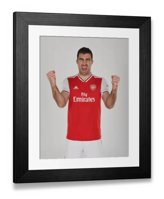 Framed Print : Sokratis of Arsenal. Arsenal Training Ground Framed Print : Sokratis of Arsenal. Arsenal Training Ground