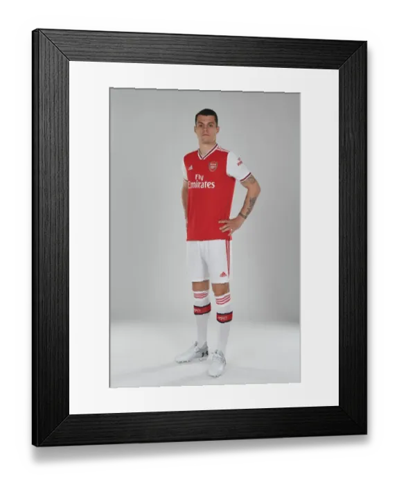 Framed Print : Granit Xhaka of Arsenal. Arsenal Training Ground