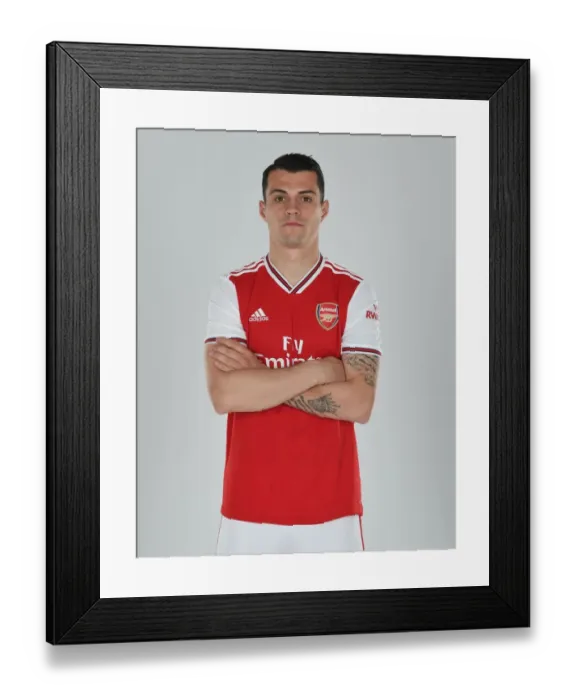 Framed Print : Granit Xhaka of Arsenal. Arsenal Training Ground Framed Print : Granit Xhaka of Arsenal. Arsenal Training Ground