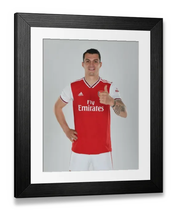 Framed Print : Granit Xhaka of Arsenal. Arsenal Training Ground Framed Print : Granit Xhaka of Arsenal. Arsenal Training Ground