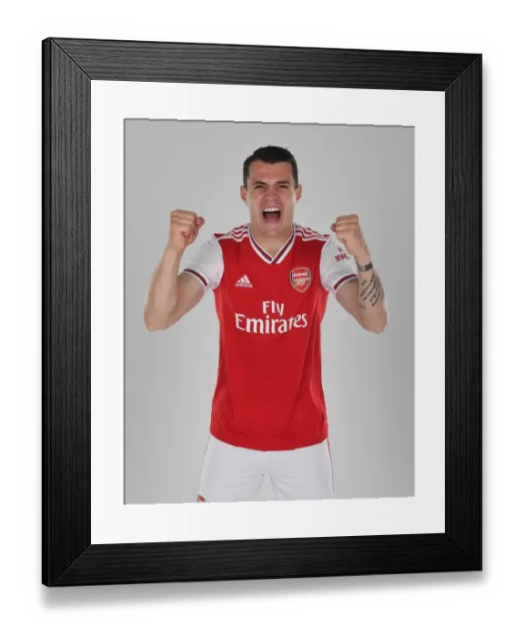 Framed Print : Granit Xhaka of Arsenal. Arsenal Training Ground Framed Print : Granit Xhaka of Arsenal. Arsenal Training Ground