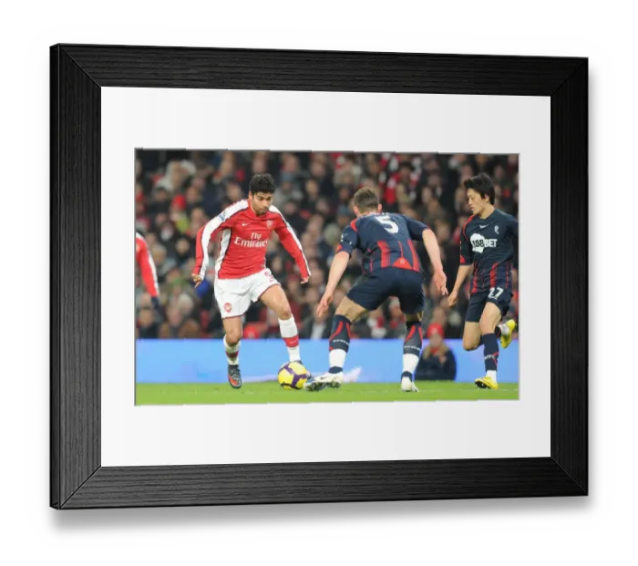 Framed Print : Eduardo (Arsenal) Gary Cahill and Chung Yong Lee (Bolton). Arsenal 4: 2 Bolton Wanderers Framed Print : Eduardo (Arsenal) Gary Cahill and Chung Yong Lee (Bolton). Arsenal 4: 2 Bolton Wanderers