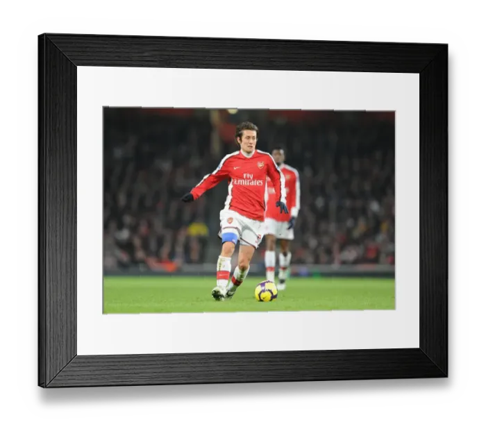 Framed Print : Arsenal's Tomas Rosicky Shines in 4-2 Victory over Bolton Wanderers, Emirates Stadium, 2010