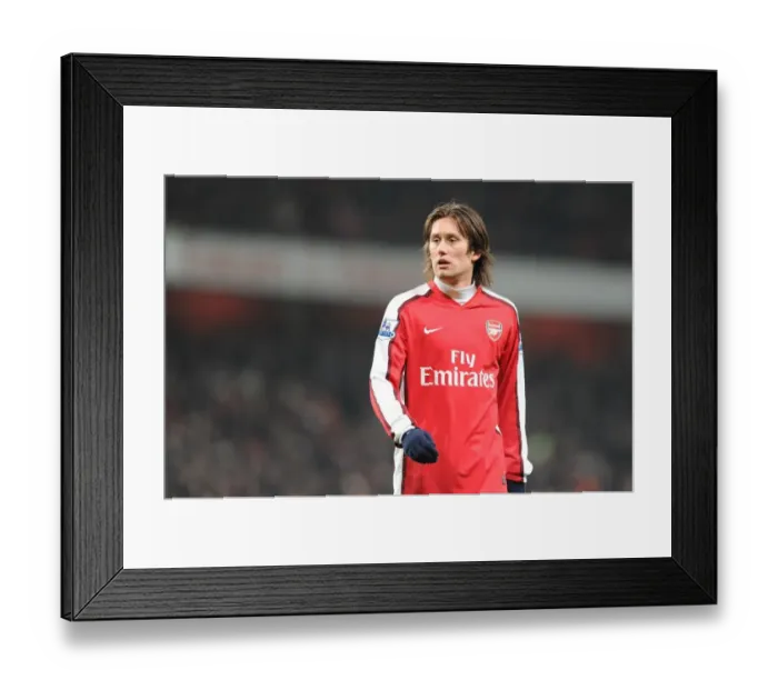 Framed Print : Tomas Rosicky's Brilliant Performance Leads Arsenal to 4-2 Victory over Bolton Wanderers, Emirates Stadium, 2010