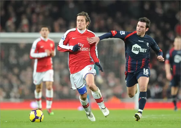 Tomas Rosicky (Arsenal) Mark Davies (Bolton). Arsenal 4: 2 Bolton Wanderers