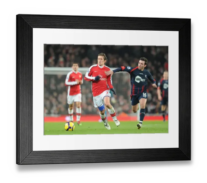 Framed Print : Tomas Rosicky (Arsenal) Mark Davies (Bolton). Arsenal 4: 2 Bolton Wanderers Framed Print : Tomas Rosicky (Arsenal) Mark Davies (Bolton). Arsenal 4: 2 Bolton Wanderers