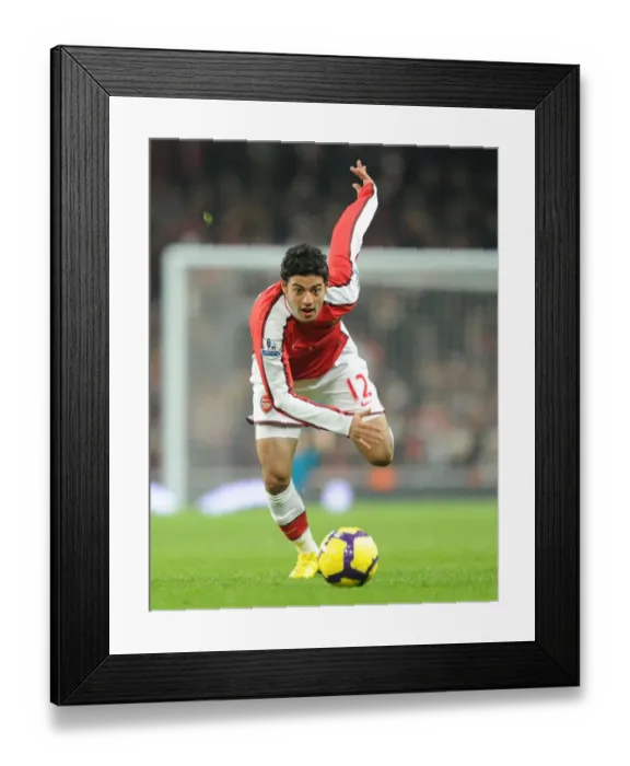 Framed Print : Carlos Vela (Arsenal). Arsenal 4: 2 Bolton Wanderers, Barclays Premier League
