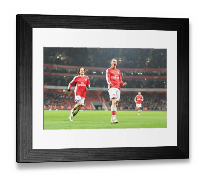 Framed Print : Arsenal's Triumph: Vermaelen and Rosicky Celebrate the 3rd Goal Against Bolton Wanderers (4:2), 2010 Framed Print : Arsenal's Triumph: Vermaelen and Rosicky Celebrate the 3rd Goal Against Bolton Wanderers (4:2), 2010