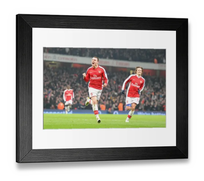 Framed Print : Arsenal's Unforgettable Triumph: Vermaelen and Rosicky's Goal Celebration (4:2) vs Bolton Wanderers, 2010 Framed Print : Arsenal's Unforgettable Triumph: Vermaelen and Rosicky's Goal Celebration (4:2) vs Bolton Wanderers, 2010