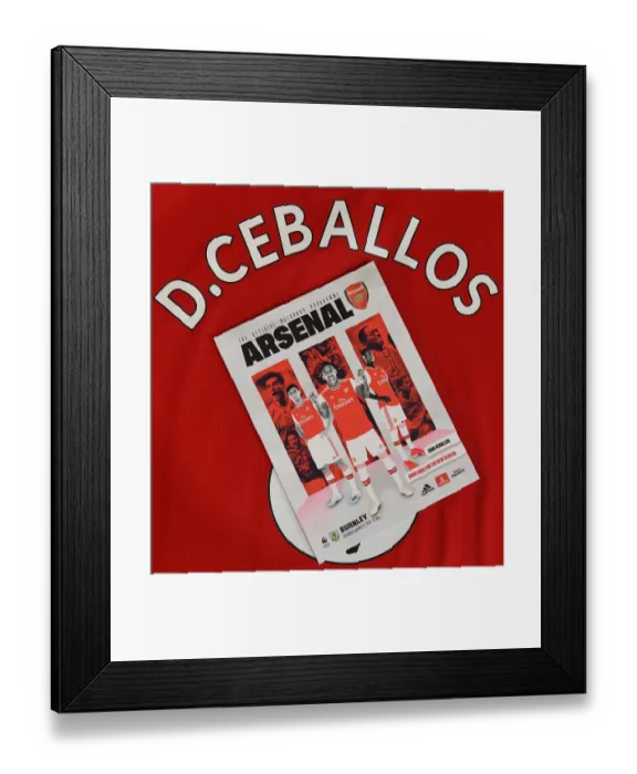 Framed Print : Arsenal vs. Burnley: Personalized Programs at Emirates Stadium (2019-20) Framed Print : Arsenal vs. Burnley: Personalized Programs at Emirates Stadium (2019-20)