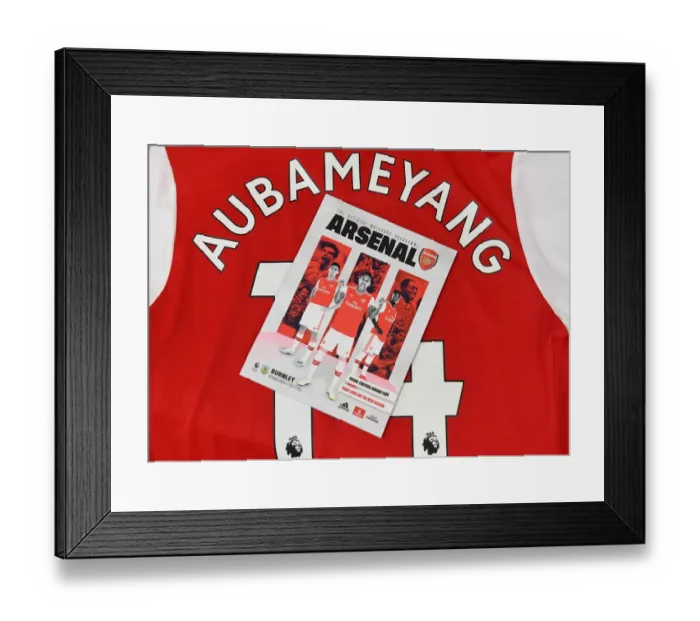 Framed Print : Arsenal vs Burnley (2019-20) Personalized Programmes at Emirates Stadium