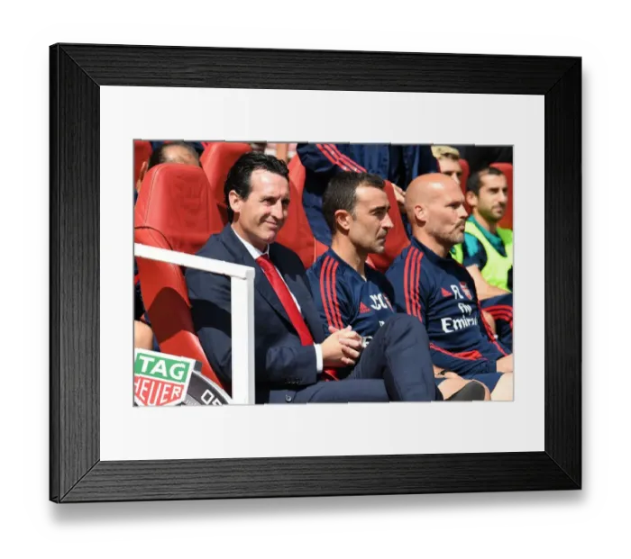 Framed Print : Unai Emery: Arsenal FC vs Burnley FC, Premier League 2019-20 - Emirates Stadium Framed Print : Unai Emery: Arsenal FC vs Burnley FC, Premier League 2019-20 - Emirates Stadium