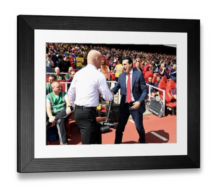 Framed Print : Arsenal's Unai Emery and Burnley's Sean Dyche Kick Off 2019-20 Premier League Season at Emirates Stadium Framed Print : Arsenal's Unai Emery and Burnley's Sean Dyche Kick Off 2019-20 Premier League Season at Emirates Stadium