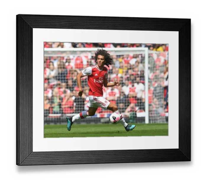 Framed Print : Guendouzi in Action: Arsenal vs. Burnley, 2019-20 Premier League