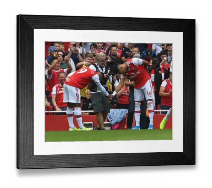 Framed Print : Arsenal's Lacazette and Aubameyang Celebrate First Goals in 2019-20 Premier League Opener Against Burnley Framed Print : Arsenal's Lacazette and Aubameyang Celebrate First Goals in 2019-20 Premier League Opener Against Burnley