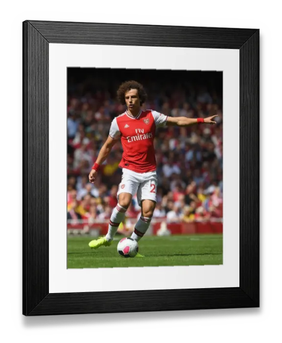 Framed Print : Arsenal's David Luiz in Action: Arsenal vs Burnley, 2019-20 Premier League