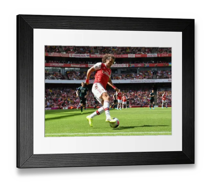 Framed Print : David Luiz in Action: Arsenal vs. Burnley, 2019-20 Premier League