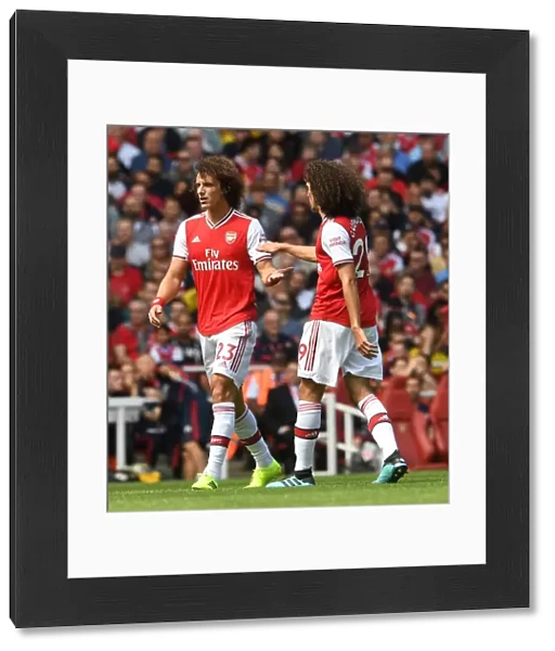Arsenal's Luiz and Guendouzi in Action against Burnley, Premier League 2019-20