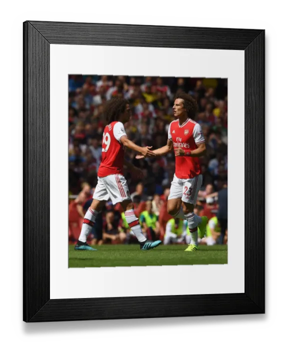 Framed Print : Arsenal's David Luiz and Matteo Guendouzi in Action Against Burnley, Premier League 2019-20 Framed Print : Arsenal's David Luiz and Matteo Guendouzi in Action Against Burnley, Premier League 2019-20
