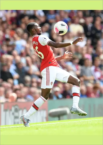 Arsenal's Ainsley Maitland-Niles in Action against Burnley in 2019-20 Premier League