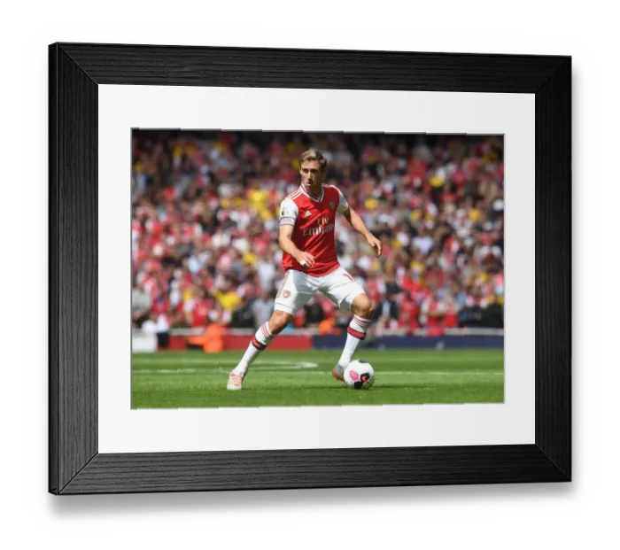 Framed Print : Nacho Monreal in Action: Arsenal vs. Burnley (2019-20 Premier League)