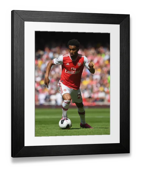 Framed Print : Arsenal's Reiss Nelson in Action: Premier League Showdown against Burnley, 2019-20
