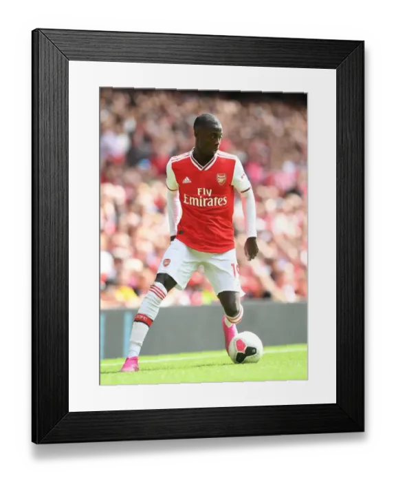 Framed Print : Arsenal's Nicolas Pepe in Action: A Riveting Moment from the Arsenal vs. Burnley Match, 2019-20 Premier League Framed Print : Arsenal's Nicolas Pepe in Action: A Riveting Moment from the Arsenal vs. Burnley Match, 2019-20 Premier League