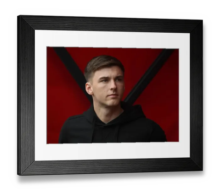 Framed Print : Arsenal's Kieran Tierney in Action Against Burnley in 2019-20 Premier League