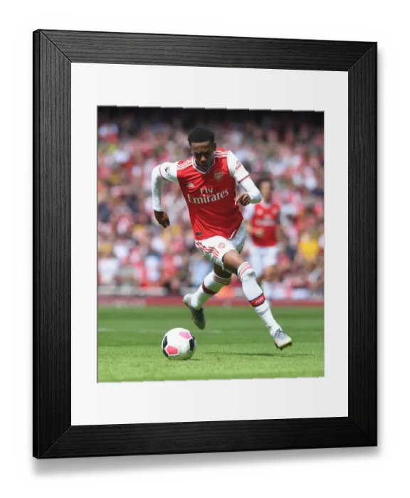 Framed Print : Arsenal's Joe Willock Shines: A Dominant Performance Against Burnley in Premier League Clash