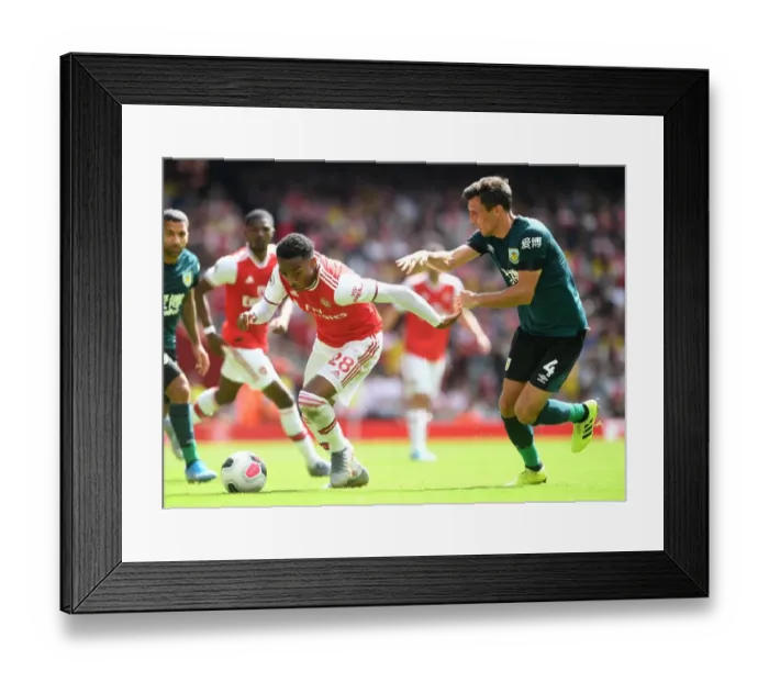 Framed Print : Arsenal vs Burnley: Joe Willock Clashes with Jack Cork in Premier League Showdown Framed Print : Arsenal vs Burnley: Joe Willock Clashes with Jack Cork in Premier League Showdown