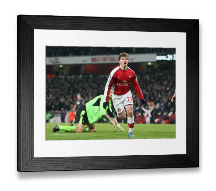 Framed Print : Arsenal's Victory: 4-2 Over Bolton Wanderers in the Barclays Premier League at Emirates Stadium (January 2010)