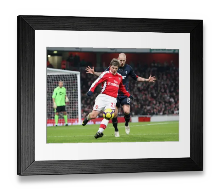Framed Print : Andrey Arshavin (Arsenal) Gretar Rafn Steinsson (Bolton). Arsenal 4: 2 Bolton Wanderers Framed Print : Andrey Arshavin (Arsenal) Gretar Rafn Steinsson (Bolton). Arsenal 4: 2 Bolton Wanderers