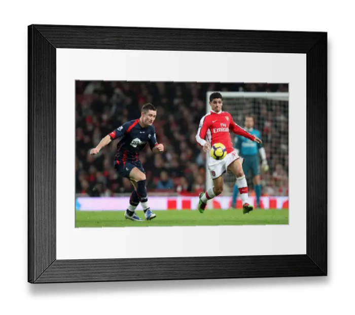 Framed Print : Denilson (Arsenal) Gary Cahill (Bolton). Arsenal 4: 2 Bolton Wanderers. Barclays Premier League Framed Print : Denilson (Arsenal) Gary Cahill (Bolton). Arsenal 4: 2 Bolton Wanderers. Barclays Premier League