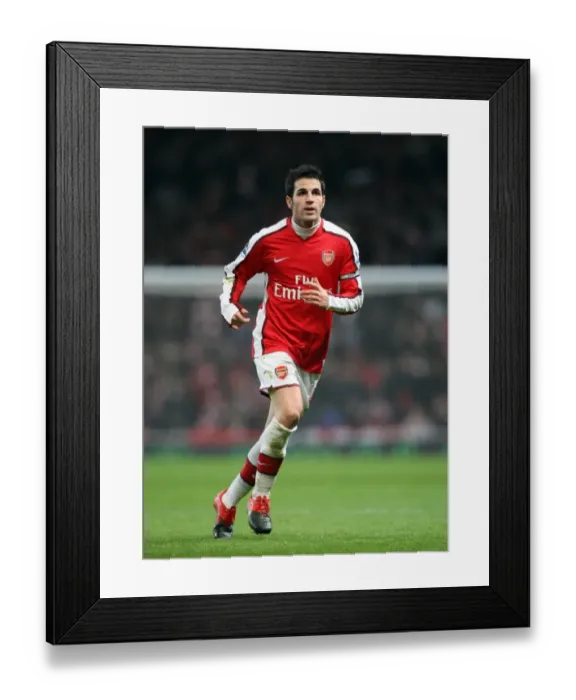 Framed Print : Cesc Fabregas Leads Arsenal to 4-2 Victory over Bolton Wanderers in Barclays Premier League