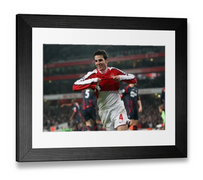 Framed Print : Arsenal vs Bolton Wanderers: 4-2 Victory in Barclays Premier League at Emirates Stadium, January 2010