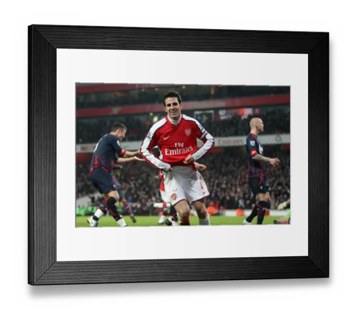 Framed Print : Arsenal's Triumph: 4-2 Victory Over Bolton Wanderers (2010)