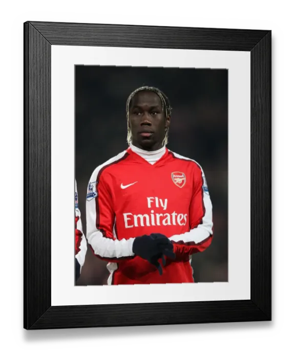 Framed Print : Bacary Sagna (Arsenal). Arsenal 4: 2 Bolton Wanderers. Barclays Premier League