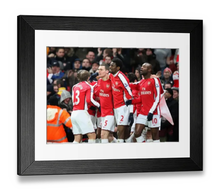 Framed Print : Thomas Vermaelen and Abou Diaby: Arsenal's Unstoppable Duo Celebrates Third Goal Against Bolton Wanderers (4:2) Framed Print : Thomas Vermaelen and Abou Diaby: Arsenal's Unstoppable Duo Celebrates Third Goal Against Bolton Wanderers (4:2)