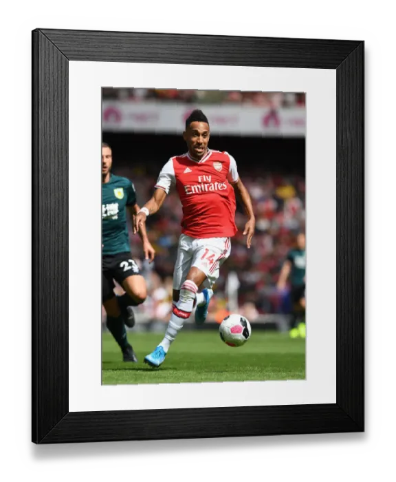 Framed Print : Arsenal's Aubameyang Stars: 2019-20 Premier League Opener vs. Burnley