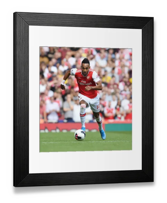 Framed Print : Arsenal's Aubameyang Scores Brilliant Goals in Arsenal's Victory over Burnley (2019-20 Premier League)