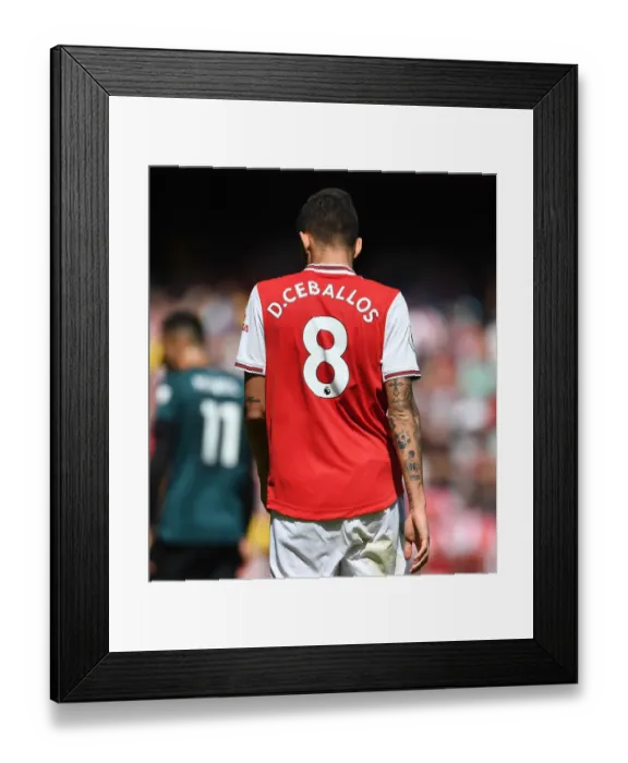 Framed Print : Dani Ceballos in Action: Arsenal vs. Burnley, 2019-20 Premier League