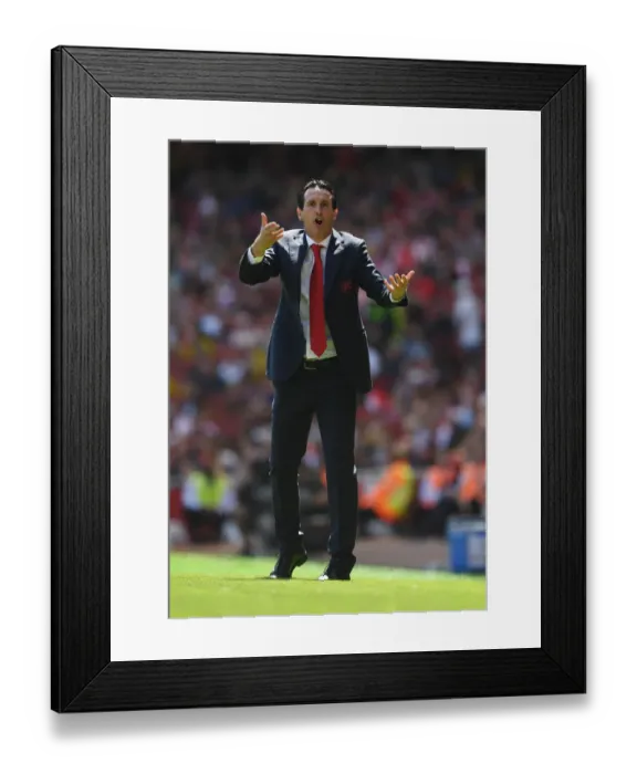Framed Print : Unai Emery Leads Arsenal in Premier League Battle Against Burnley (2019-20) Framed Print : Unai Emery Leads Arsenal in Premier League Battle Against Burnley (2019-20)