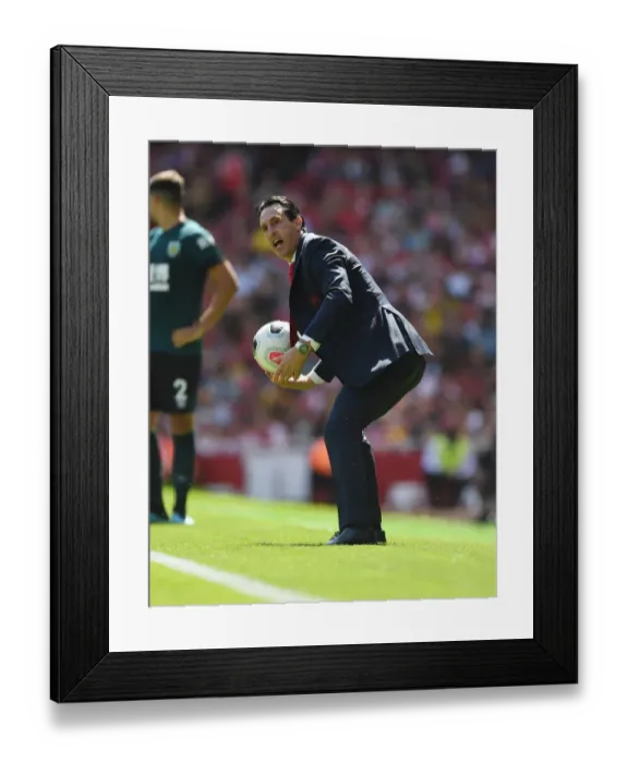 Framed Print : Unai Emery Leads Arsenal in Premier League Battle Against Burnley Framed Print : Unai Emery Leads Arsenal in Premier League Battle Against Burnley