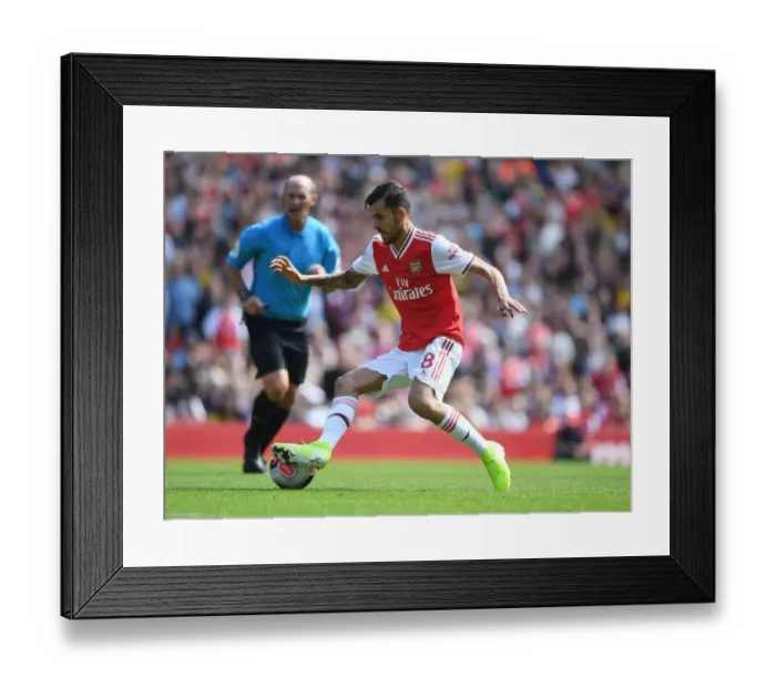Framed Print : Dani Ceballos in Action: Arsenal vs. Burnley, 2019-20 Premier League