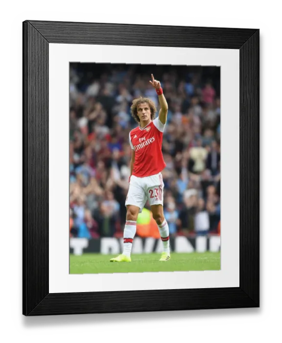 Framed Print : David Luiz's Thrilling Goal Celebration: Arsenal vs. Burnley (2019-20)