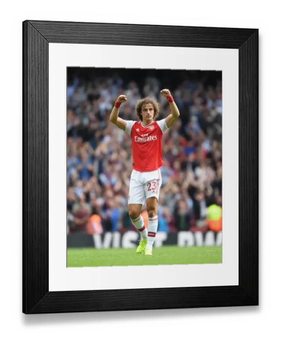 Framed Print : David Luiz's Thrilling Goal Celebration: Arsenal's Euphoric Start to the 2019-20 Season Framed Print : David Luiz's Thrilling Goal Celebration: Arsenal's Euphoric Start to the 2019-20 Season